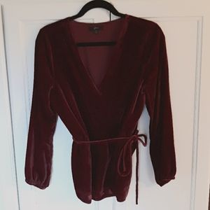 J Crew Velvet Top